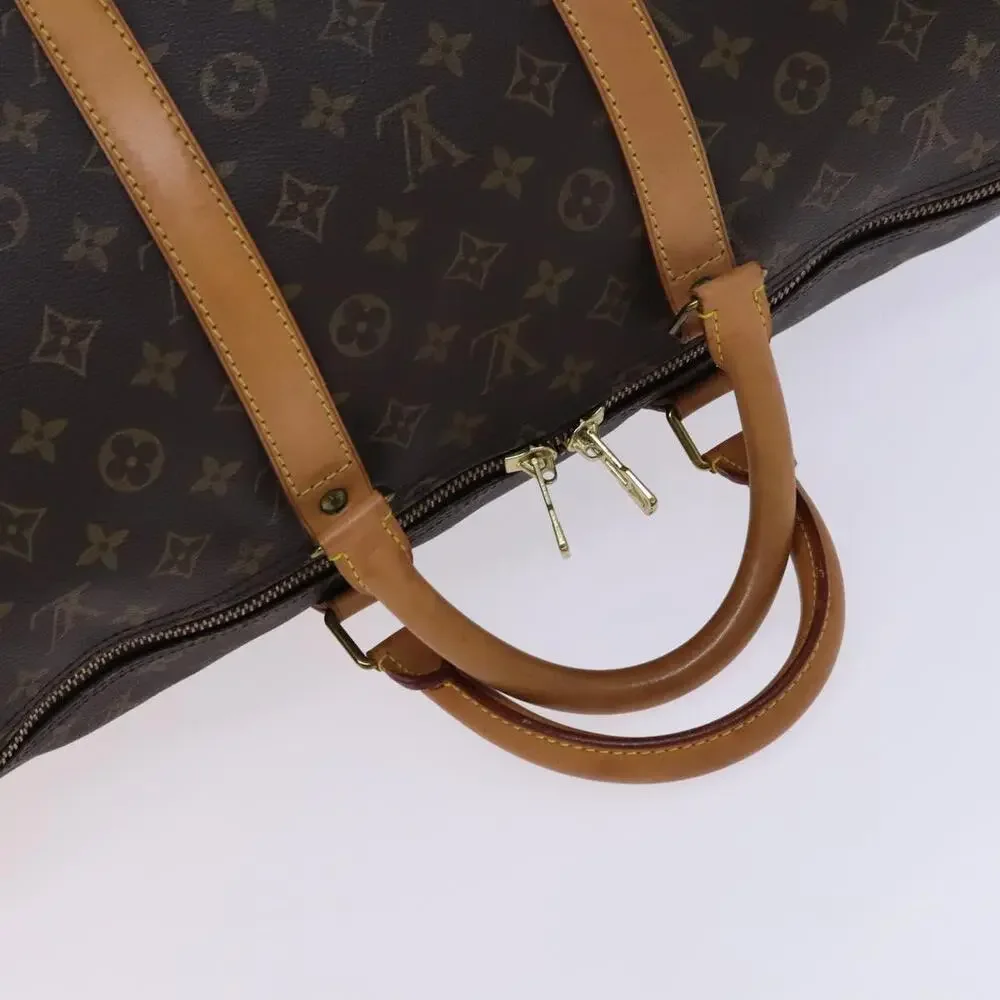 LOUIS VUITTON Monogram Keepall 55 Boston Bag M41424